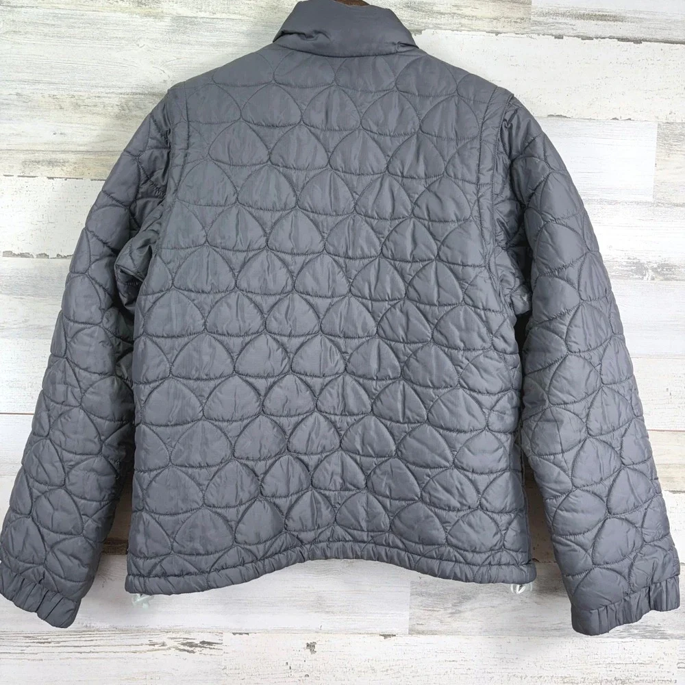 Nike ACG‎ Boys 3 in 1 Compatible Gray Quilted Puffer Jacket Outer Layer L 12 14